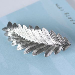 Antiqued Leaf Hairclip