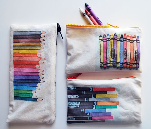 DIY art supply storage pouches