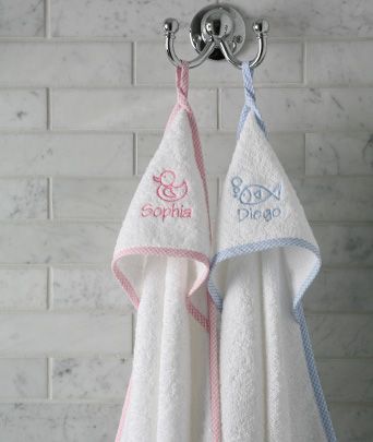 Personalized baby towels