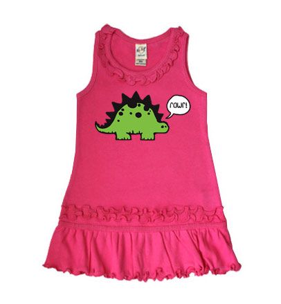 Rawr Dino Dress for girls
