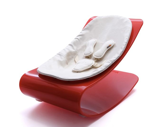 Red baby gear: Bloom Coco Rosso baby lounger