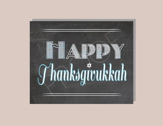 Printable Happy Thanksgivukkah Sign | Cool Mom Picks