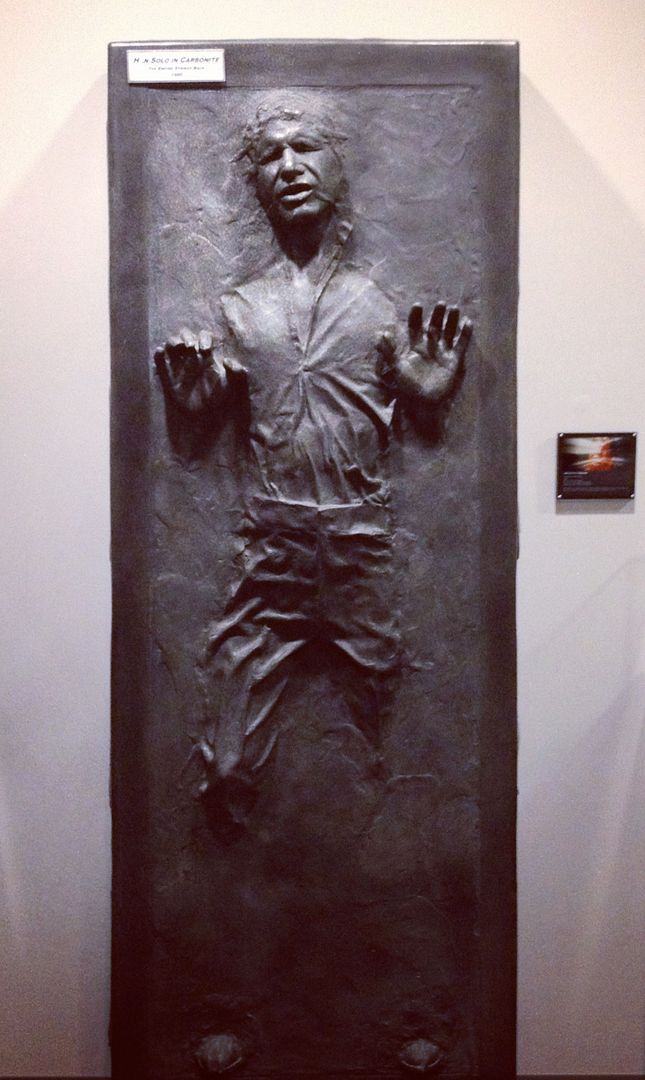 Han Solo frozen in carbonite