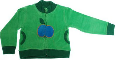 Kids' fall fashion: DUNS Terry apple sweatshirt