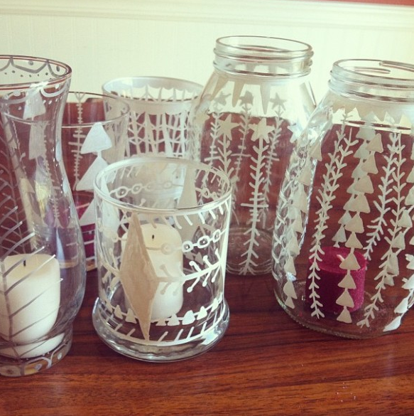 Handmade holiday gifts: Sharpie faux-etched glass