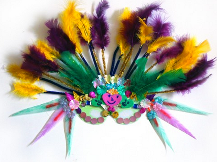 Alpha Mom Mardi Gras mask