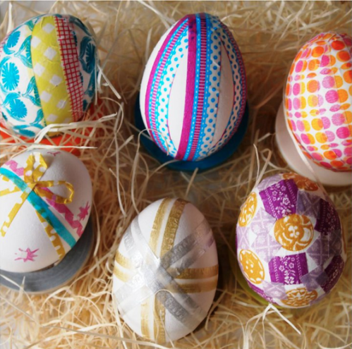 The Paper Place washi tape eggs on Cool Mom Picks