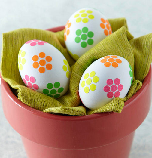 Colored dot Easter eggs by BHG on Cool Mom Picks