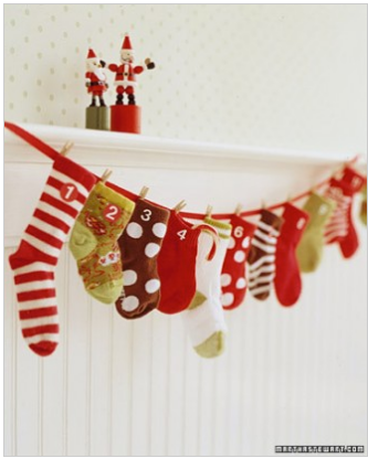 Martha Stewart sock advent calendar | Cool Mom Picks