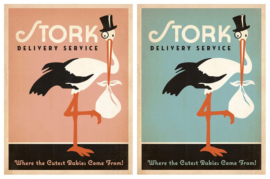 Stork Poster on Fab