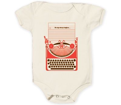 Coolest baby clothes: Writer onesie