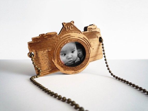 Chunky Old Camera photo necklace