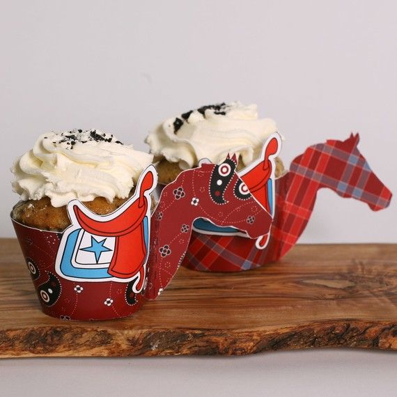 Horse cupcake wrappers