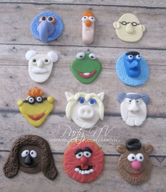 Muppet Cupcake Toppers