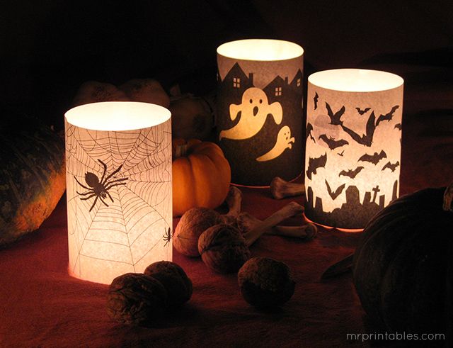 Halloween Candle Wraps Mr Printables | Cool Mom Picks