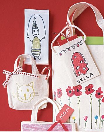 Last minute babysitter gifts: canvas bags