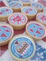 Royal Wedding Cupcake Toppers by Hunky Dory Home