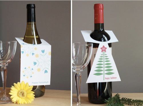 Wine bottle gift tags