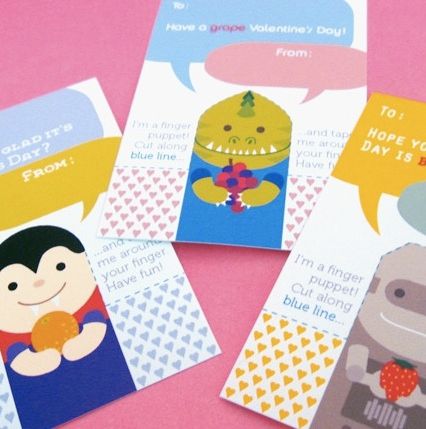 finger puppet cards