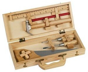 Moulin Roty's Wooden Tool Box