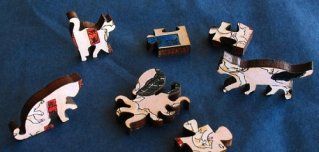Cat, octopus puzzle pieces | Artifact Puzzles
