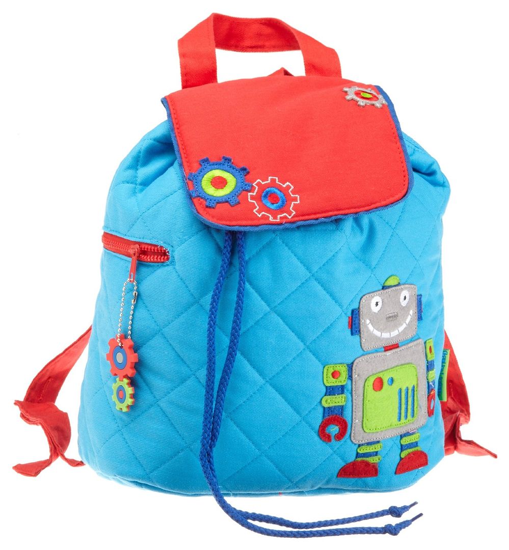 Stephen Joseph Quilted Robot Backpack