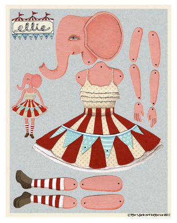 Pink CIrcus Elephant doll
