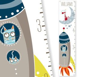 Rocketship kids' growth charts | Milk Moon Kids