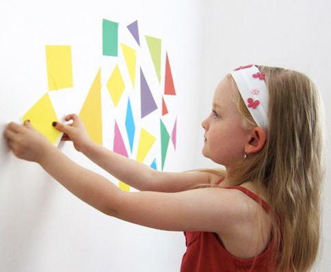 Wall Tangrams fabric wall decals