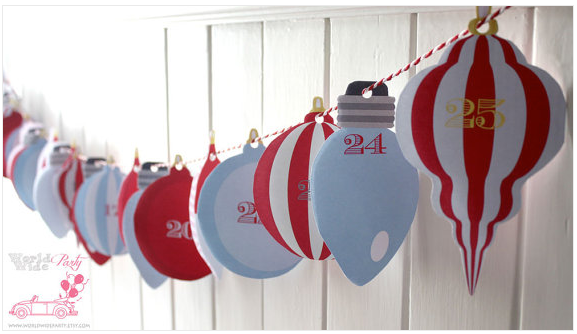 WorldWide Party Advent Ornaments