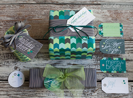 Free printable holiday gift tags | Ellinee