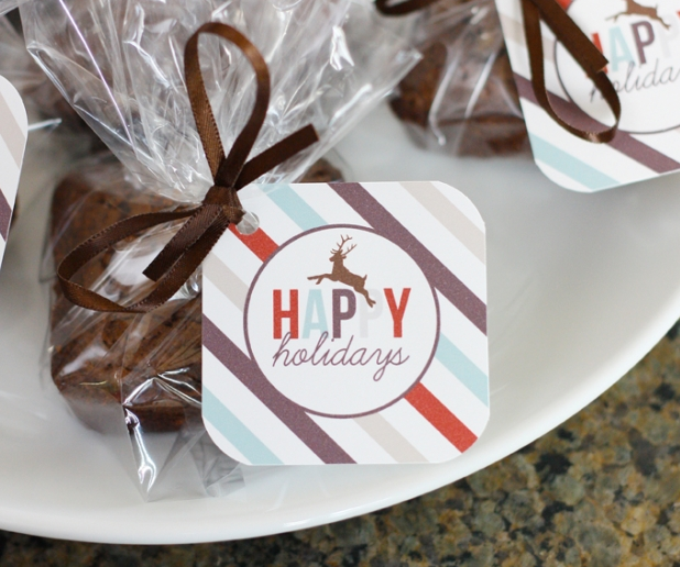 Printable holiday gift tags | Perideau Designs