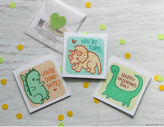 My Zoetrope Dinosaur Valentine Cards