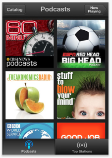 Find cool podcasts with the Apple Podcast app