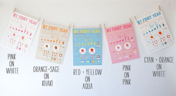 My First Year Poster Limited Edition Colors on Cool Mom Picks