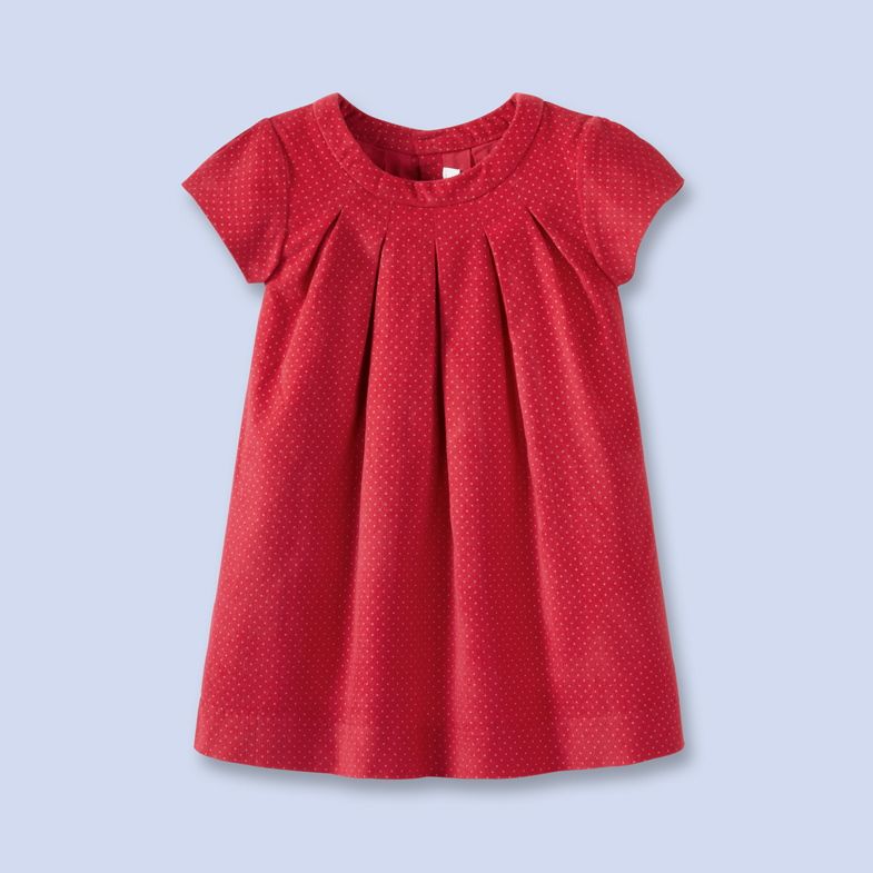 Holiday dresses for girls: Jacadi red polka dot dress