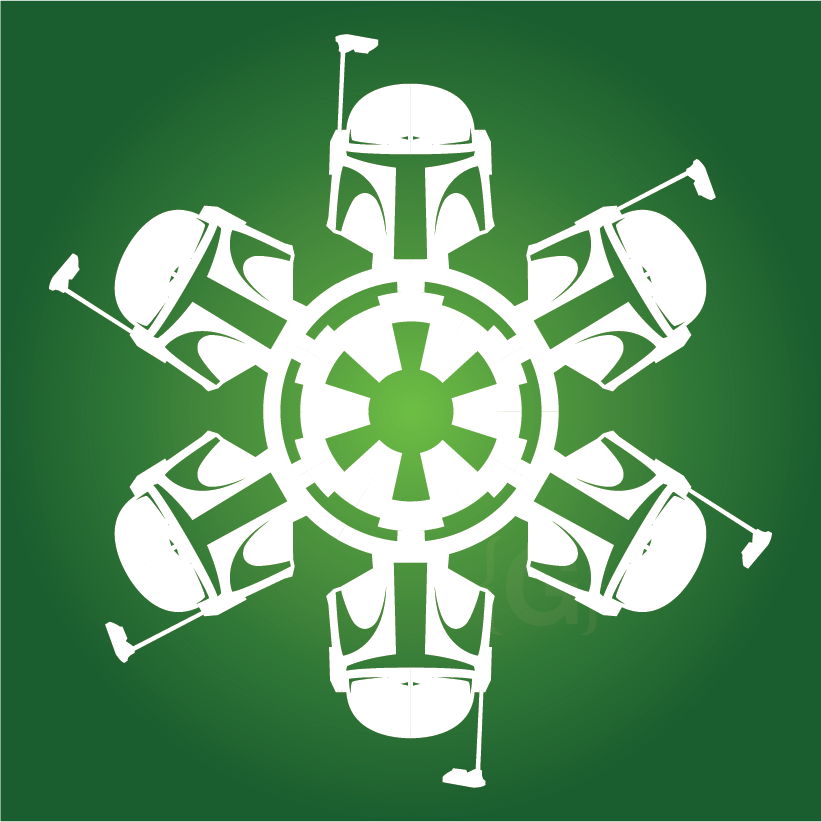 Boba Fett snowflakes! (Are they clones?)