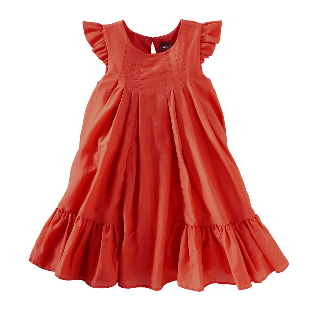 Holiday dresses for girls: Tea Collection red party dress