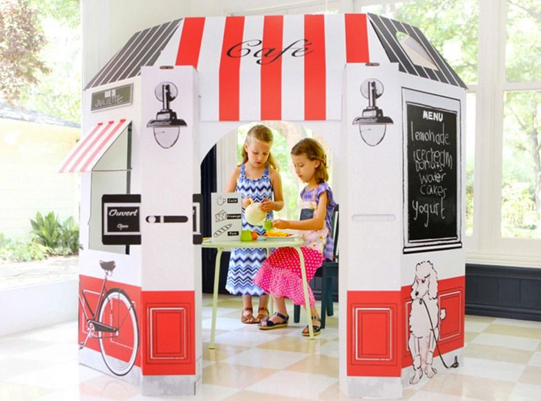 Little Play Spaces French Cafe kids' playhouse