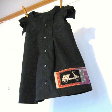 Handmade upcycled girls' dress from Magpie Lovely