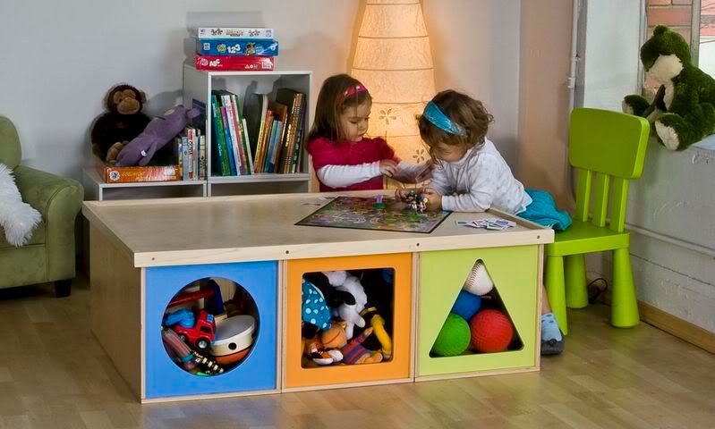 Toy storage cubes by Via Toy Box