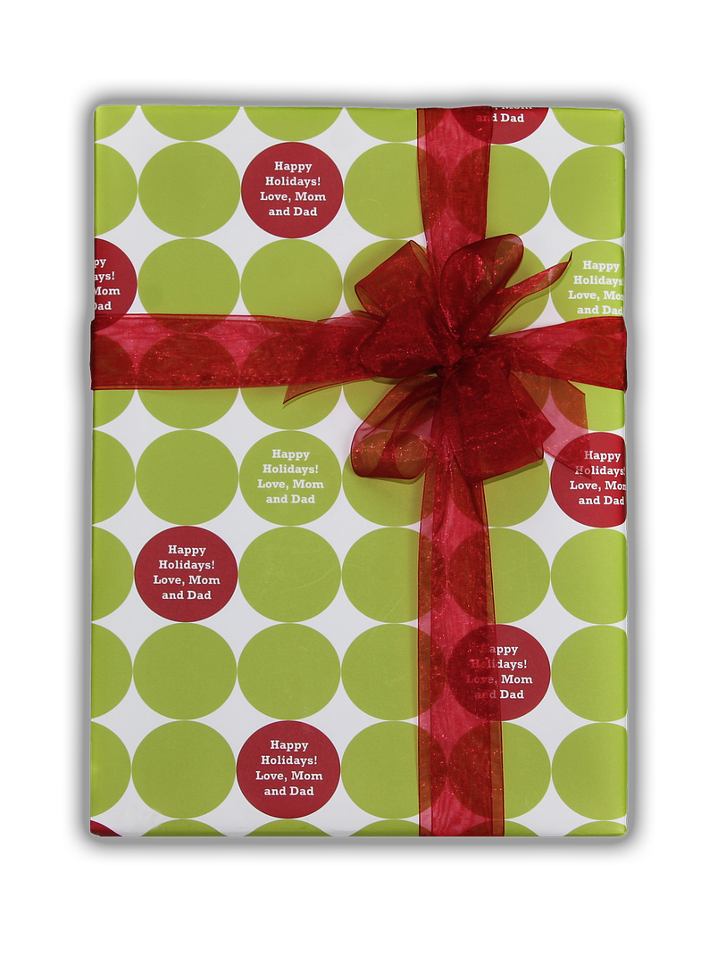 Personalized wrapping paper from Frecklebox