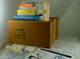 Blue Manatee box of books