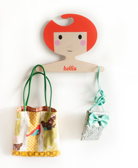 Personalized wooden hangers by RedHandGang | Cool Mom Picks