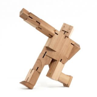 Cubebot wooden robot