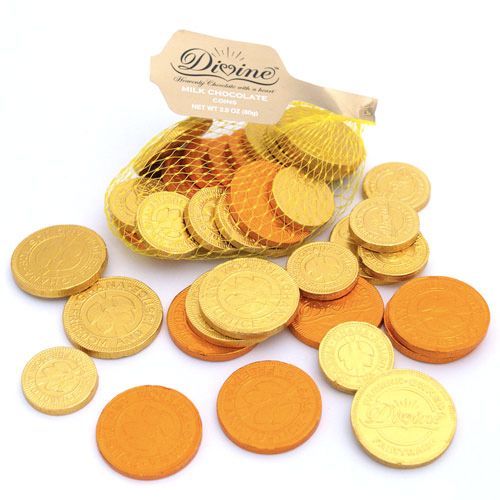 Divine Chocolate Gold Coins