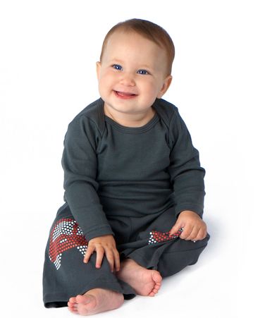 Non-skid pants for crawling babies