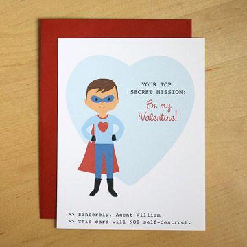 Olliegraphic superhero valentine