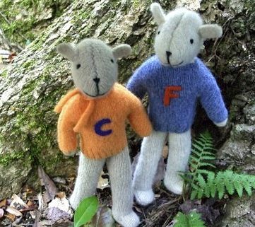 Pogos - upcycled plush toys made from old sweaters