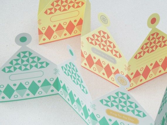 Printable paper crowns from Present and Correct